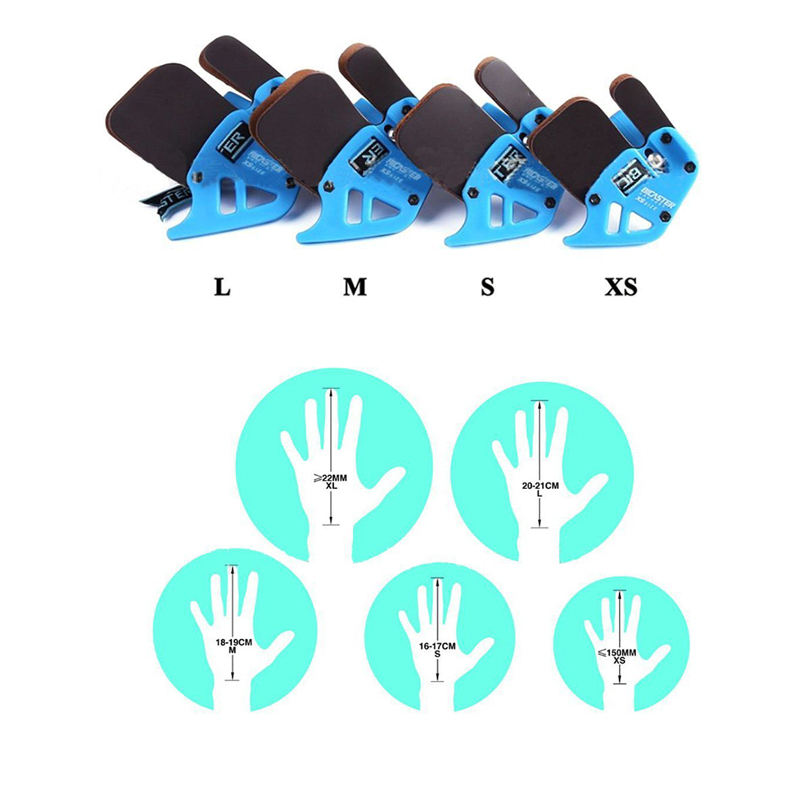 Archery Finger Tab Adjustable Finger Protector for Recurve Bow Shooting