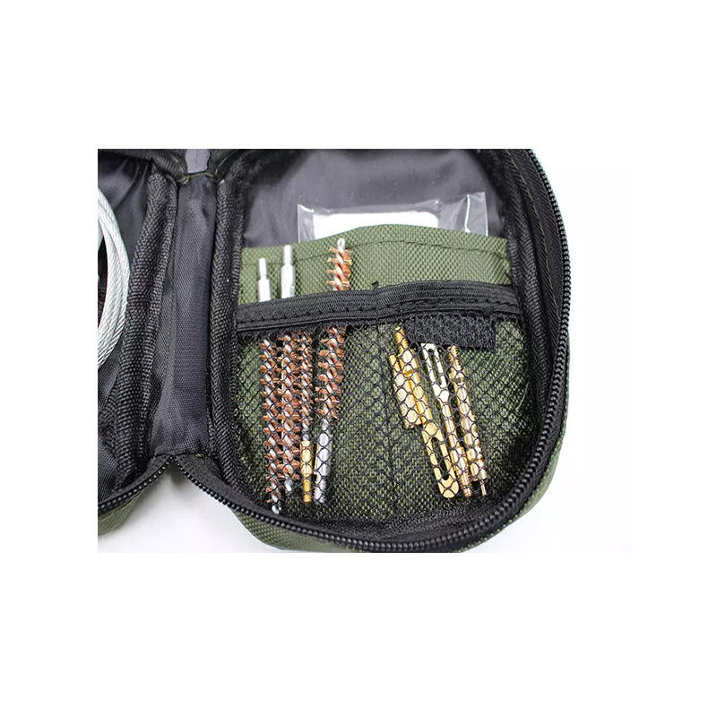 14 Piece Portable Gun Cleaning Kit with Brushes and Zippered Storage Case
