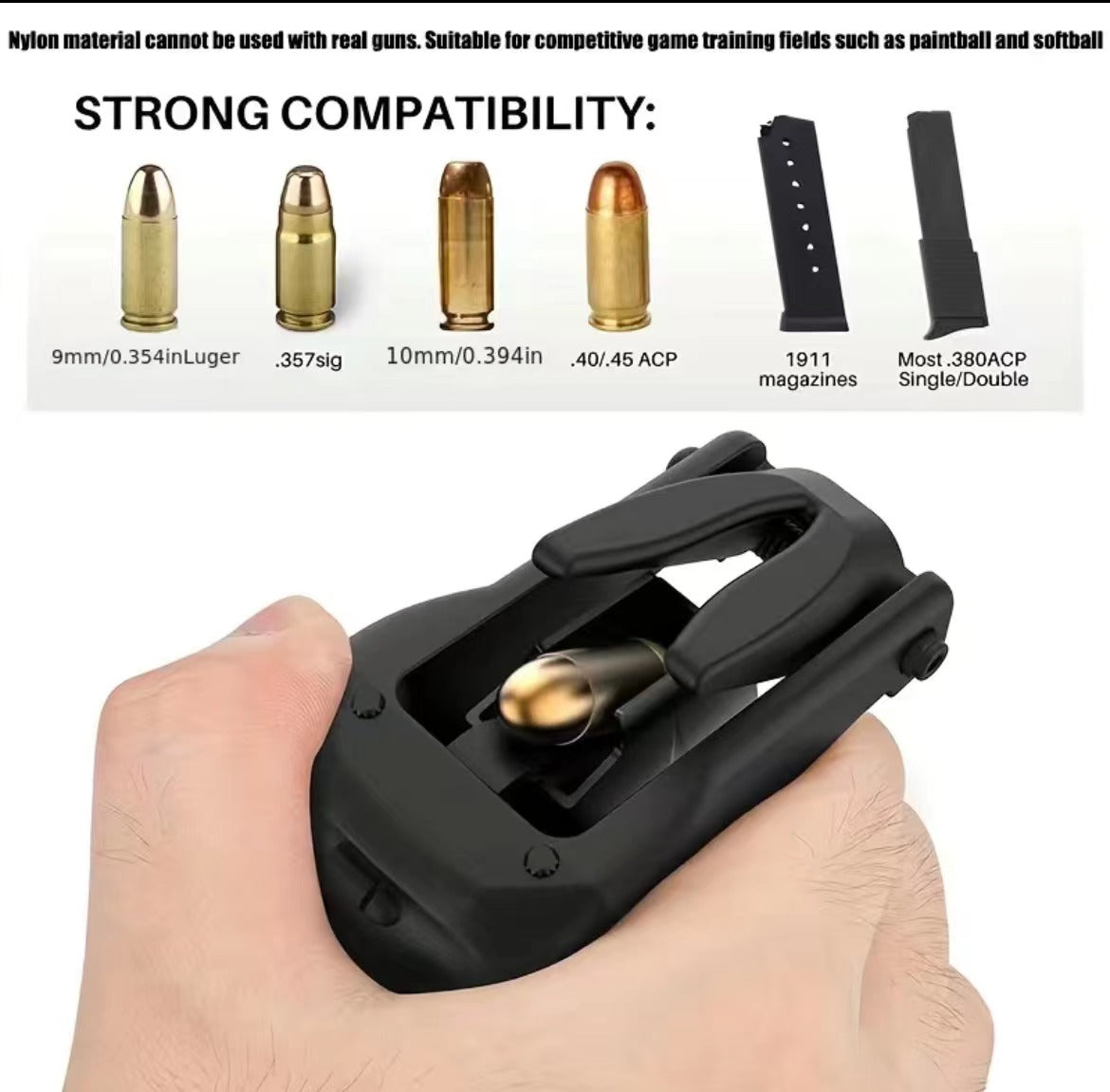 Speed loader for G-series,universal mag loader for 9mm and so on.