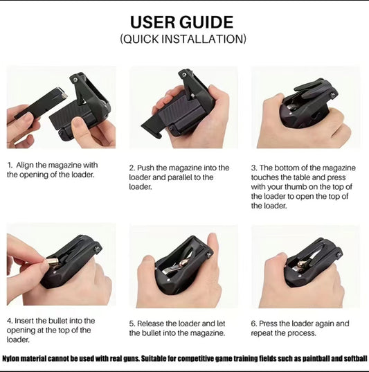 Speed loader for G-series,universal mag loader for 9mm and so on.