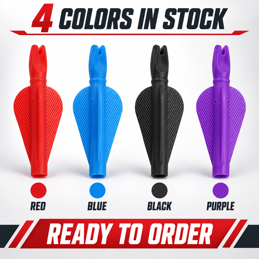 12Pcs 8mm ABS Arrow Nocks Colorful Replacement Archery Nocks for DIY Arrow Making