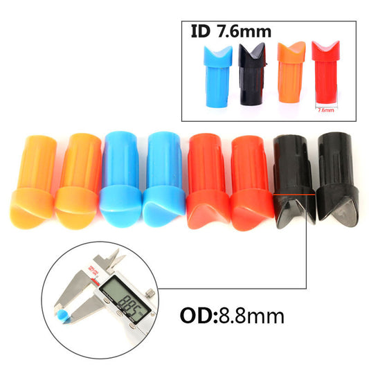6Pcs Half Moon Crossbow Bolt Nocks Replacement Nocks for 7.6mm ID 8.8mm OD Arrow Shafts