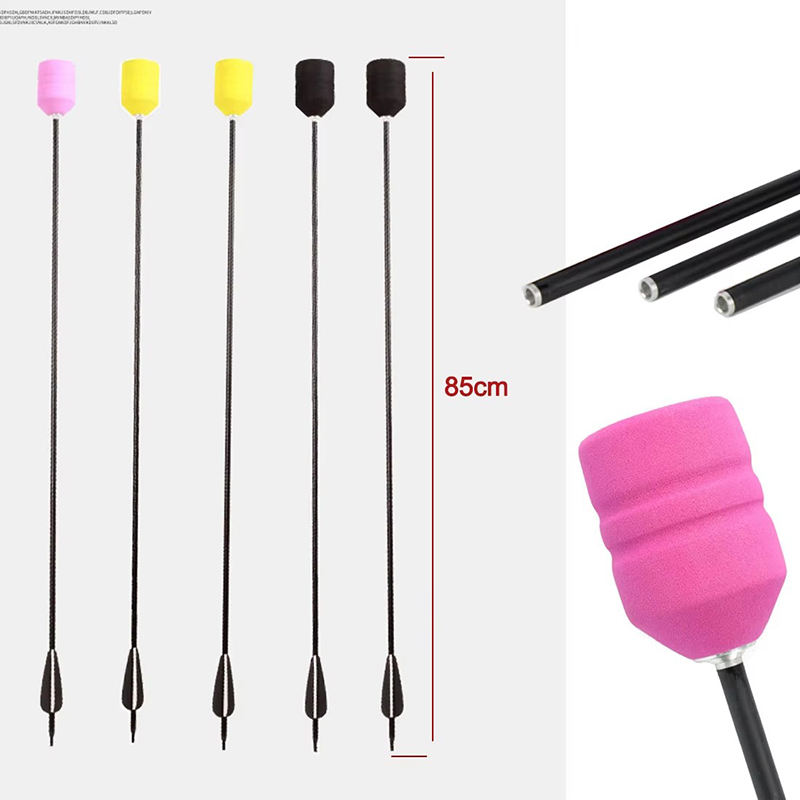 EVA Foam Arrow Tips Soft Screw-In Replacement Arrowheads for Archery Training and Practice