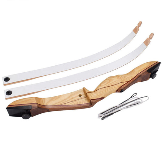 Traditional Wooden Recurve Bow Takedown Archery Bow for Target Practice