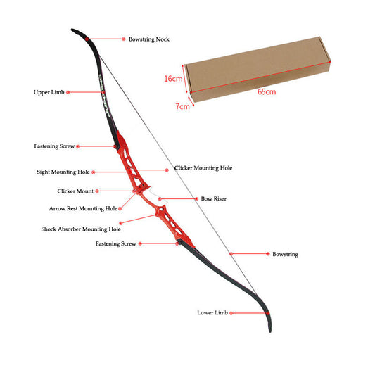 58 Inch Takedown Recurve Bow 18 to 40 LBS Archery Bow for Target Practice