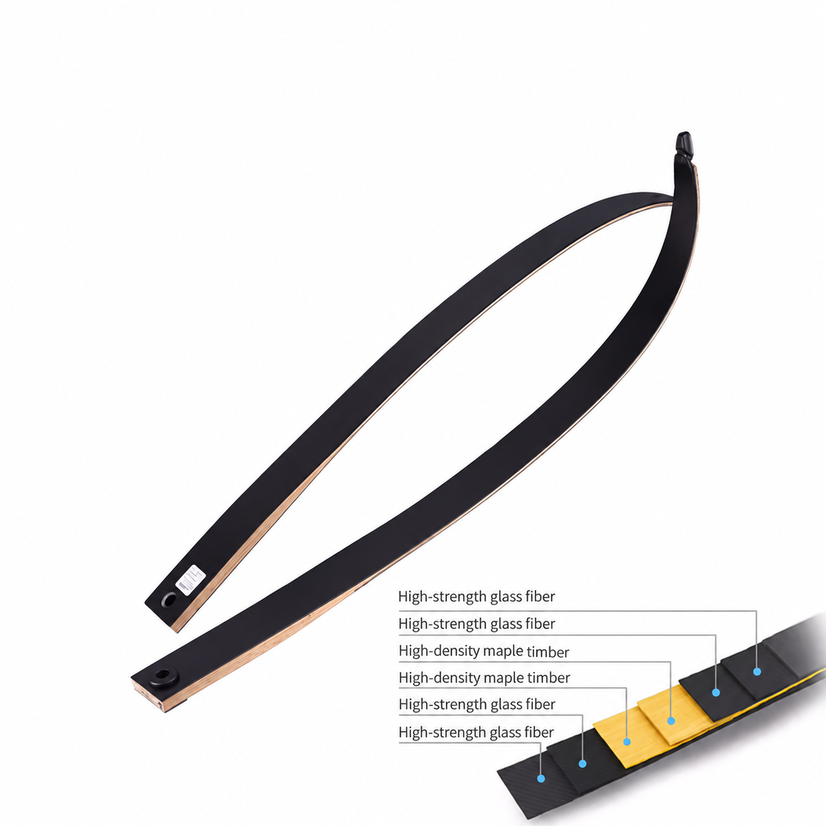 58 Inch Takedown Recurve Bow 18 to 40 LBS Archery Bow for Target Practice