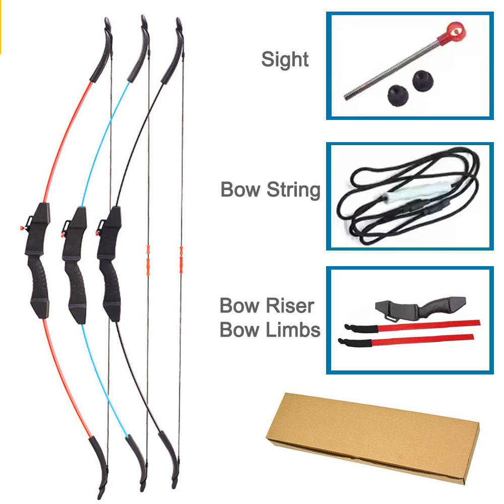 Kids Bow and Arrow Set Fiberglass Archery Bow with Suction Cup Arrows