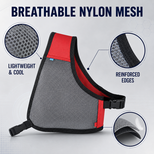 Archery Chest Guard Breathable Nylon Mesh Chest Protector with Adjustable Straps
