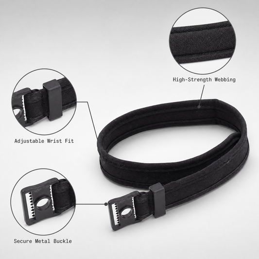 Adjustable Archery Arm Guard Strap 46cm Protective Gear Wrist Strap with Metal Buckle