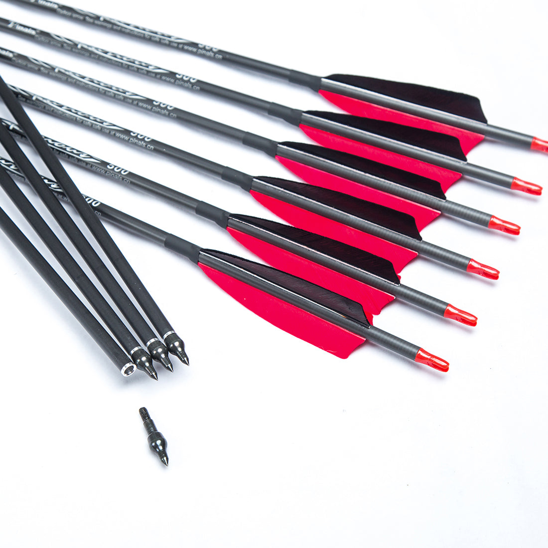 LINK & Pinals Cooperative production Archery Carbon Arrows spine 300 340 400 500 600 compound recurve bow hunting