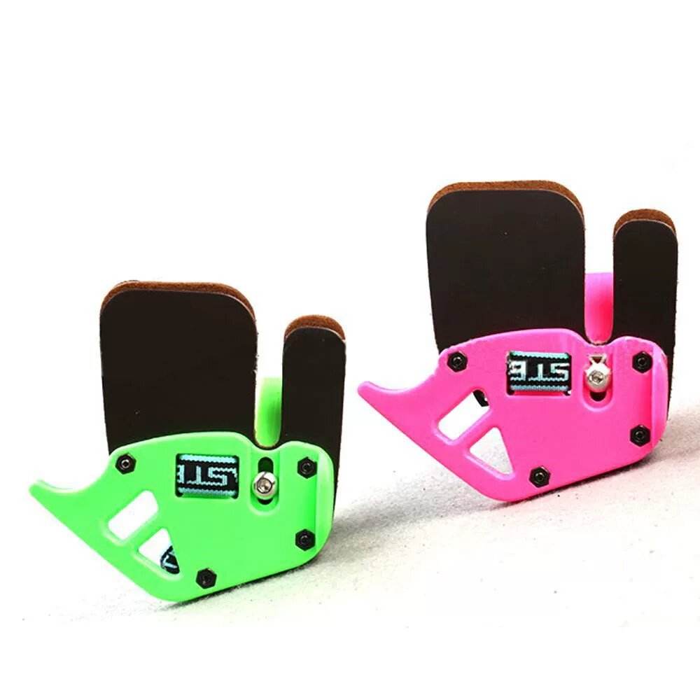 Archery Finger Tab Adjustable Finger Protector for Recurve Bow Shooting