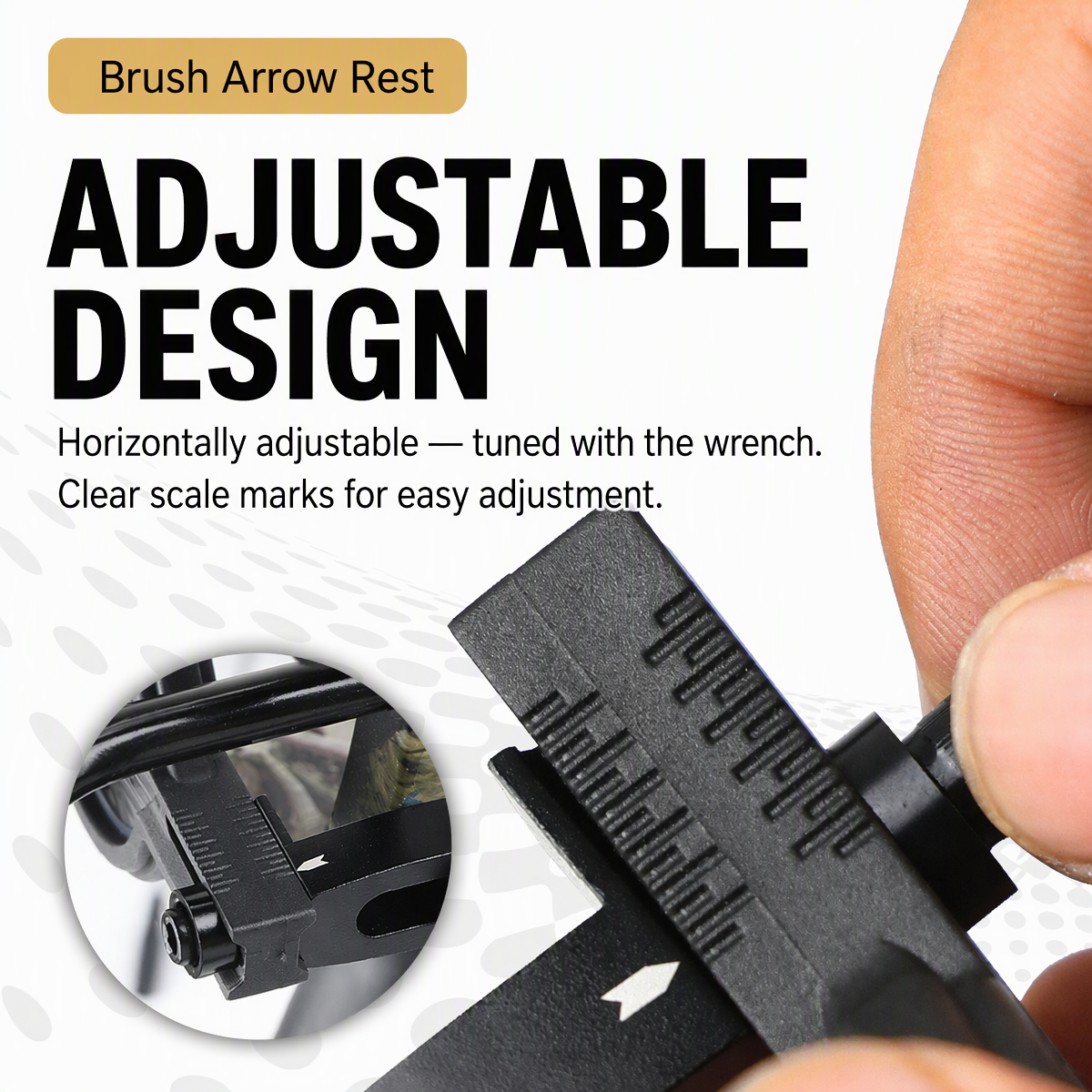 Archery Brush Arrow Rest 360° Full Capture Whisker Biscuit Arrow Rest for Compound Bows