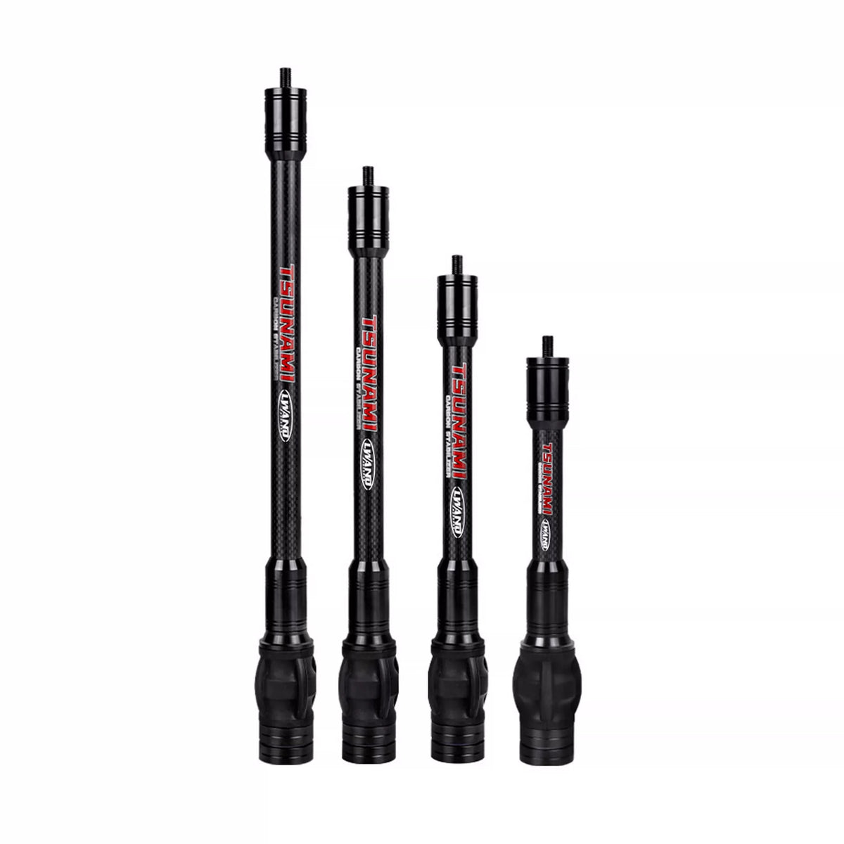 Archery Bow Stabilizer Vibration Dampening Balance Rod with Removable Weights 6/8/10/12 Inch