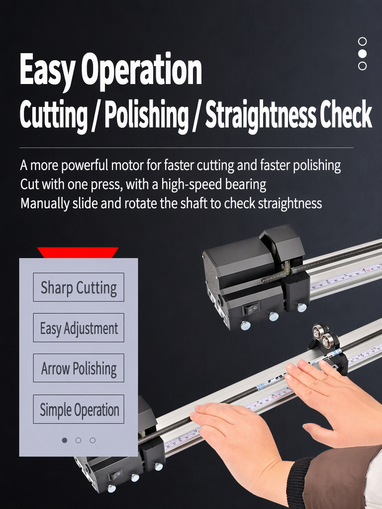 Electric Archery Arrow Cutter Adjustable Arrow Shaft Cutting Machine with Rotary Blade