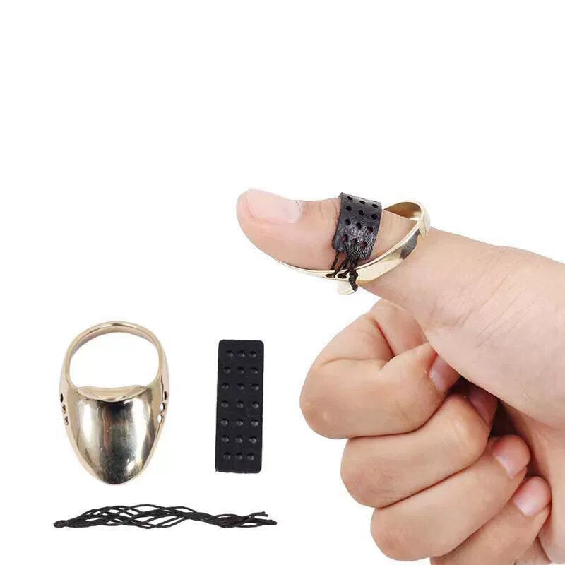 Brass Archery Thumb Ring Traditional Thumb Draw Release Ring 18–24mm
