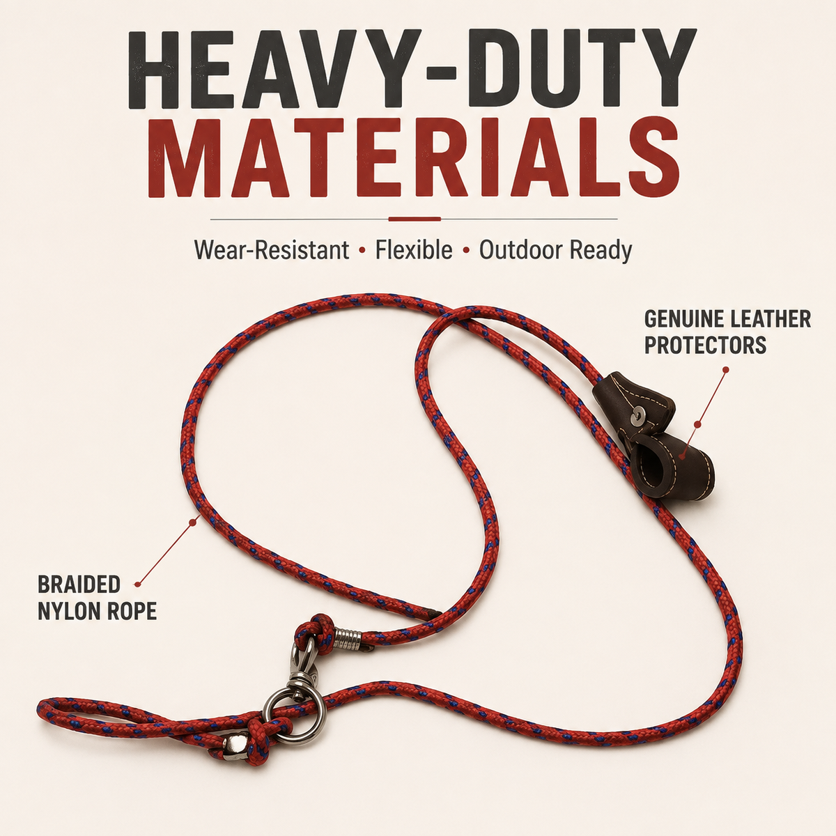 Nylon Poultry Handling Lanyard with 360° Swivel Clip