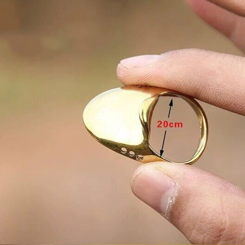 Brass Archery Thumb Ring Traditional Thumb Draw Release Ring 18–24mm