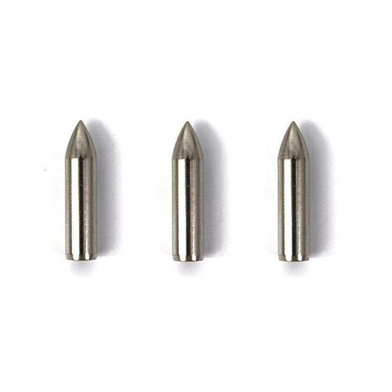 12Pcs Stainless Steel Field Points Bullet Style Archery Target Arrow Tips for 5.5–8mm Arrow Shafts