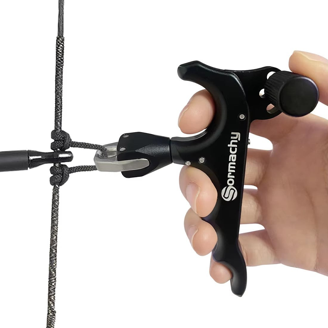 4-Finger Archery Thumb Release Aid 360° Rotating Jaw for Compound Bows