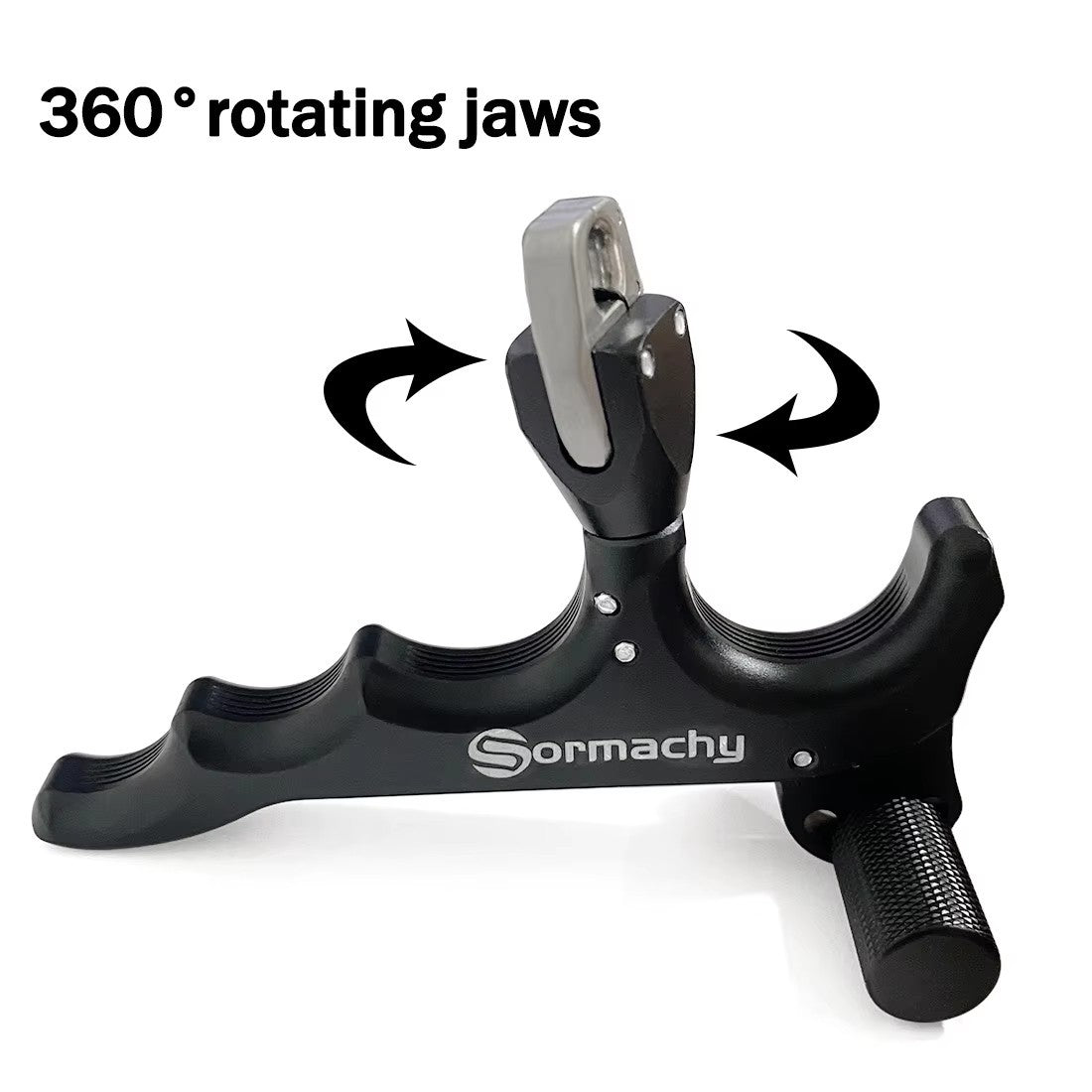 4-Finger Archery Thumb Release Aid 360° Rotating Jaw for Compound Bows