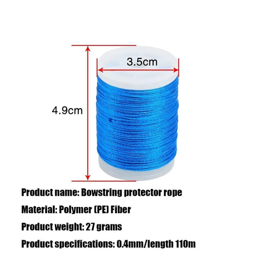 Archery Bowstring Serving Thread 0.4mm 110m Bowstring Wrapping Line 14 Colors
