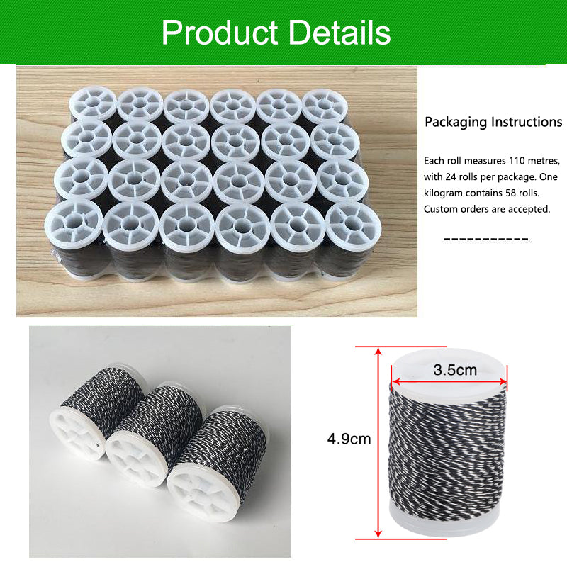 Archery Bowstring Serving Thread 0.4mm 110m Bowstring Wrapping Line 14 Colors