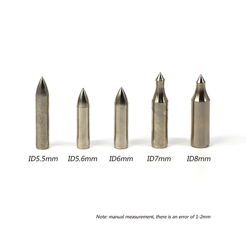 12Pcs Stainless Steel Field Points Bullet Style Archery Target Arrow Tips for 5.5–8mm Arrow Shafts