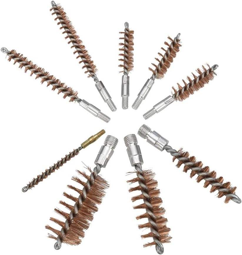 28 Piece Universal Gun Cleaning Kit with Metal Rods and Portable Carry Case