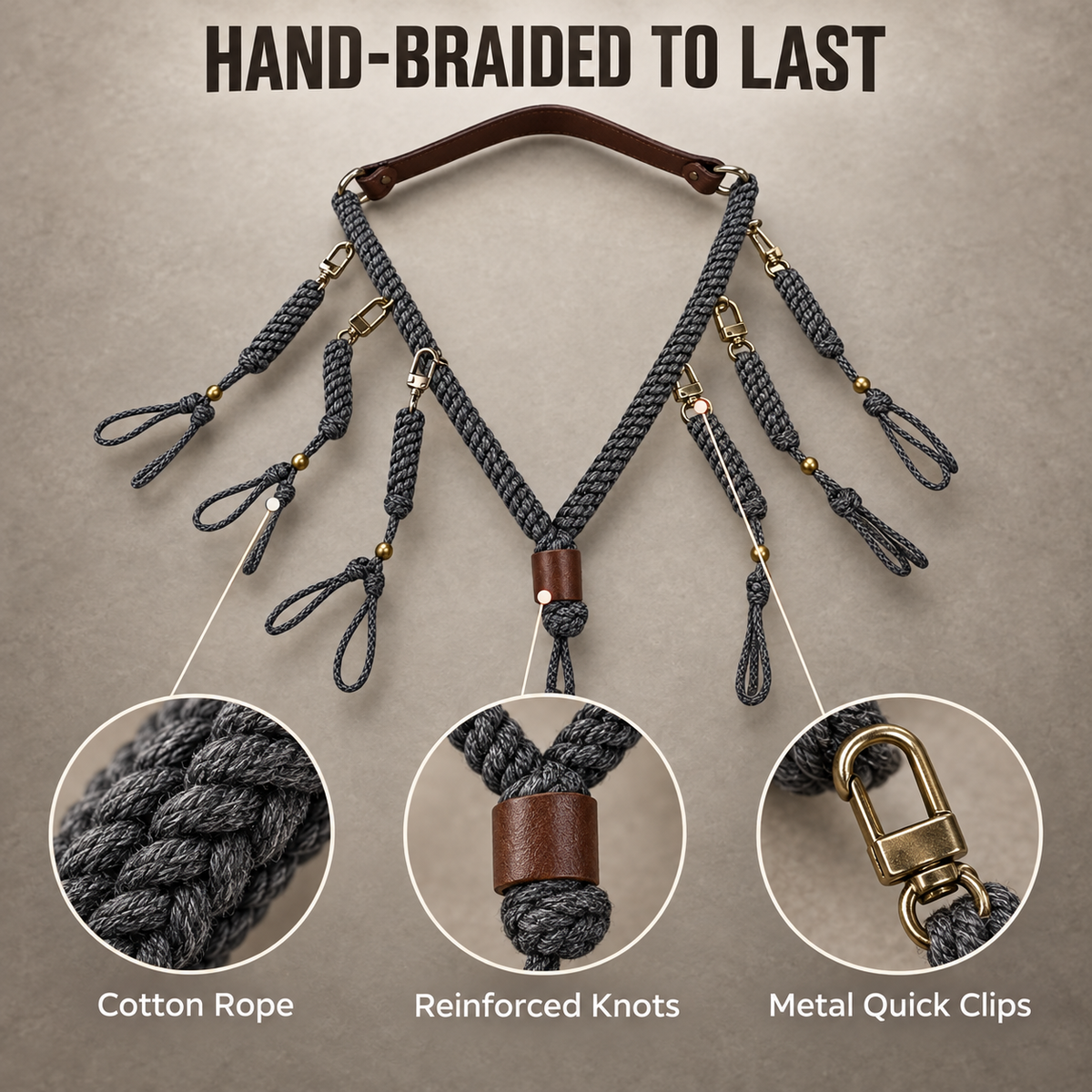 Camo Duck Call Lanyard with Multi Loop Braided Cord Comfortable Neck Strap