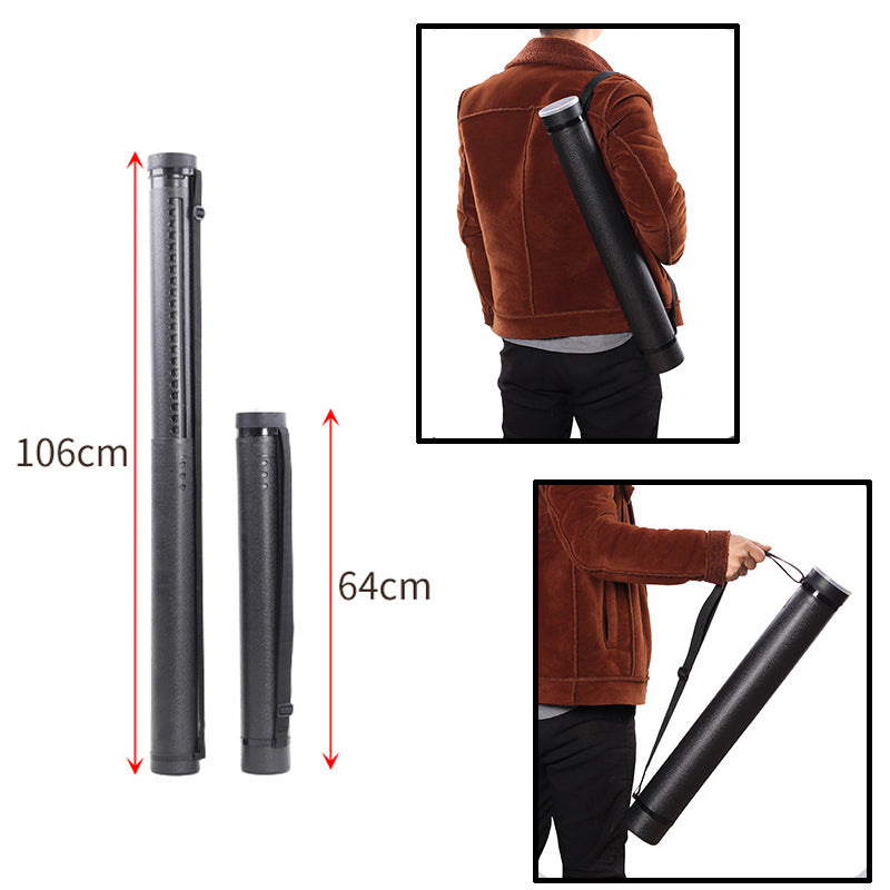 Adjustable Archery Arrow Tube Quiver Telescopic PE Arrow Storage Case for Recurve Compound Bow Arrows