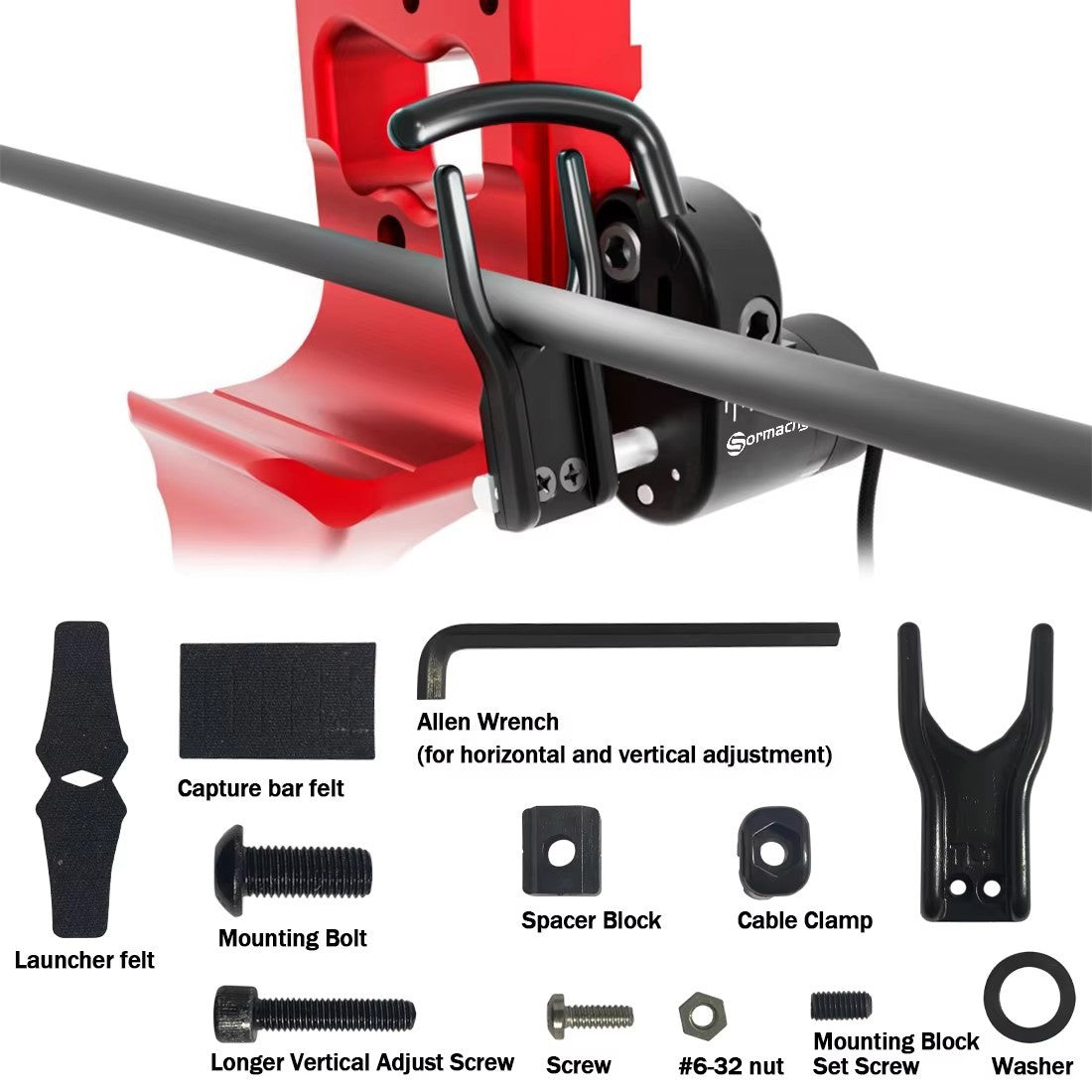 Adjustable Drop Away Arrow Rest Aluminum Alloy Compound Bow Arrow Rest for Target Archery
