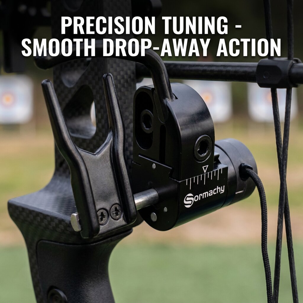 Adjustable Drop Away Arrow Rest Aluminum Alloy Compound Bow Arrow Rest for Target Archery