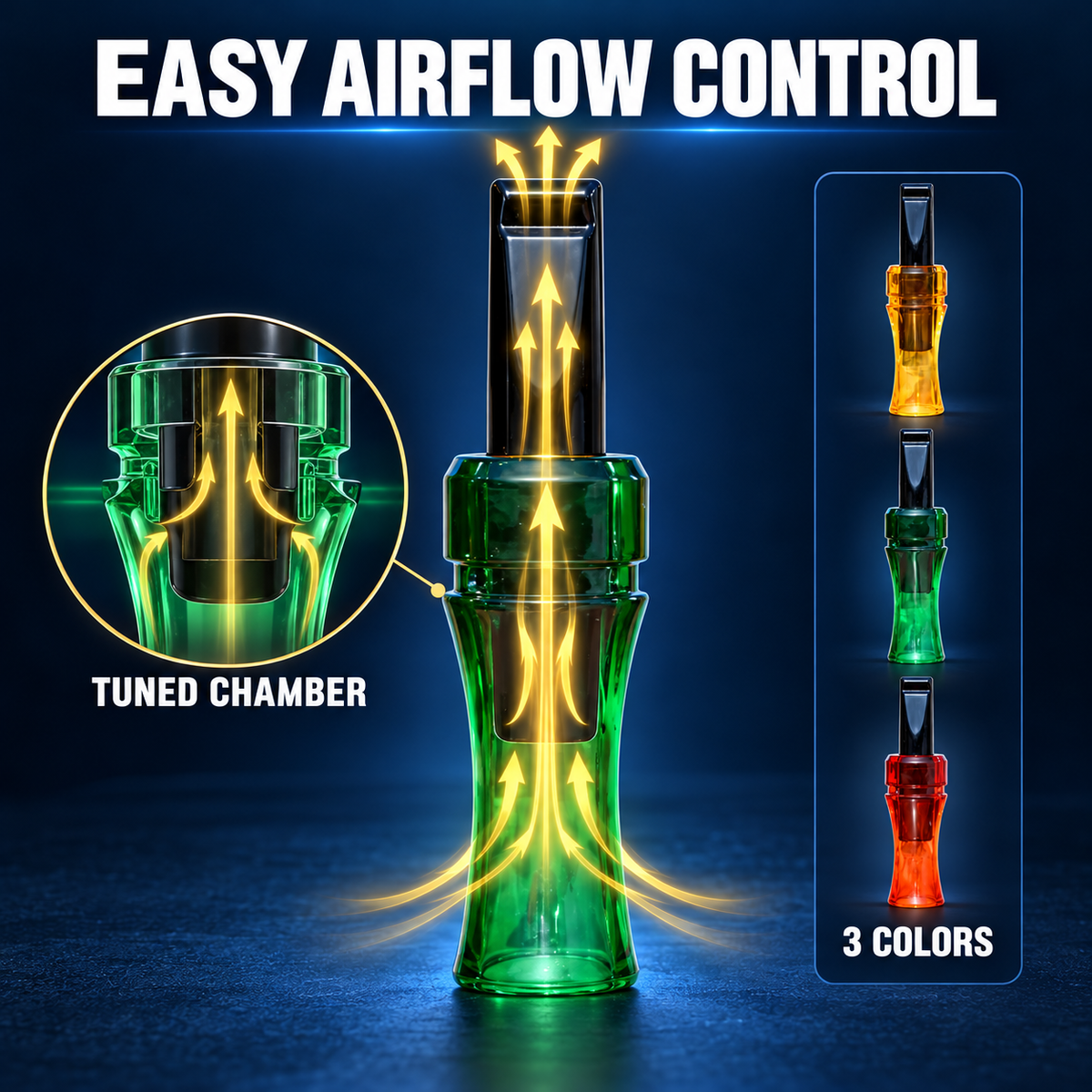 ABS Duck Call Whistle Lightweight Mallard Hunting Call