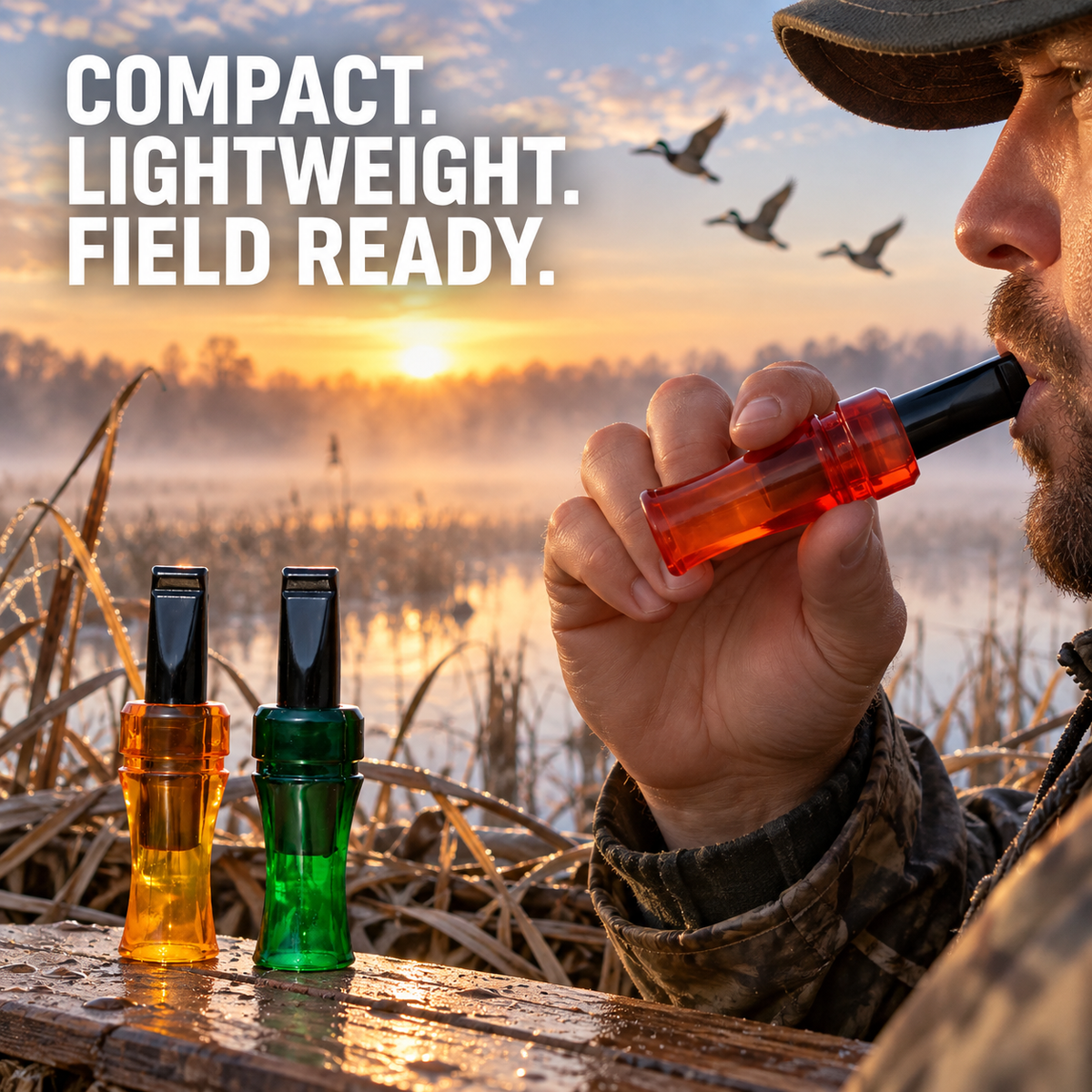 ABS Duck Call Whistle Lightweight Mallard Hunting Call