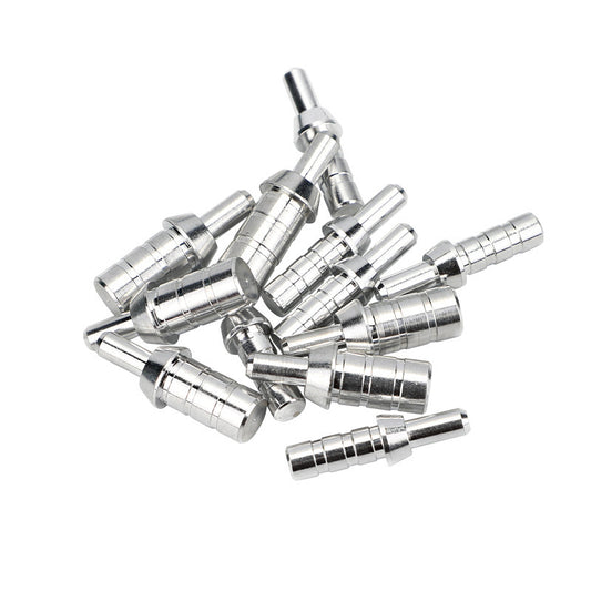 12Pcs Aluminum Arrow Nock Pin Adapters Replacement Pin Inserts for 3.2mm/4.2mm/6.2mm ID Arrow Shafts