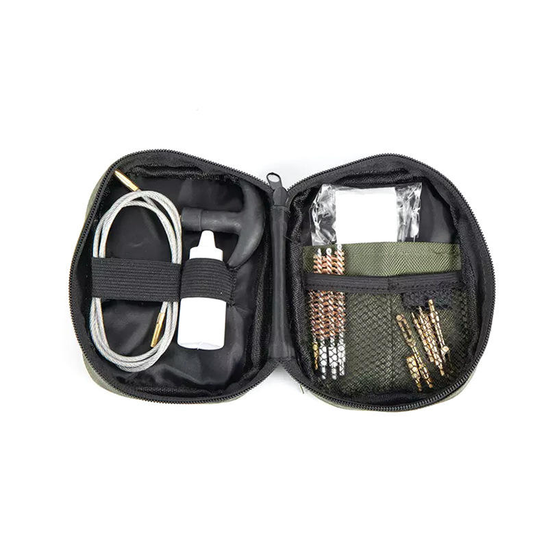 14 Piece Portable Gun Cleaning Kit with Brushes and Zippered Storage Case