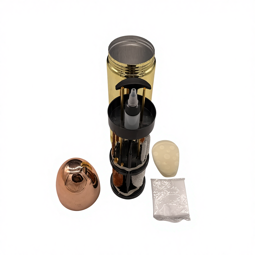 Portable Copper Cleaning Kit with Multi Brush Tools Storage Case