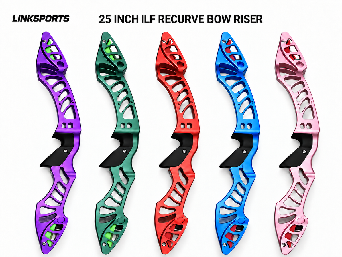 25-Inch ILF Recurve Bow Riser CNC Aluminum Right-Handed Archery Handle