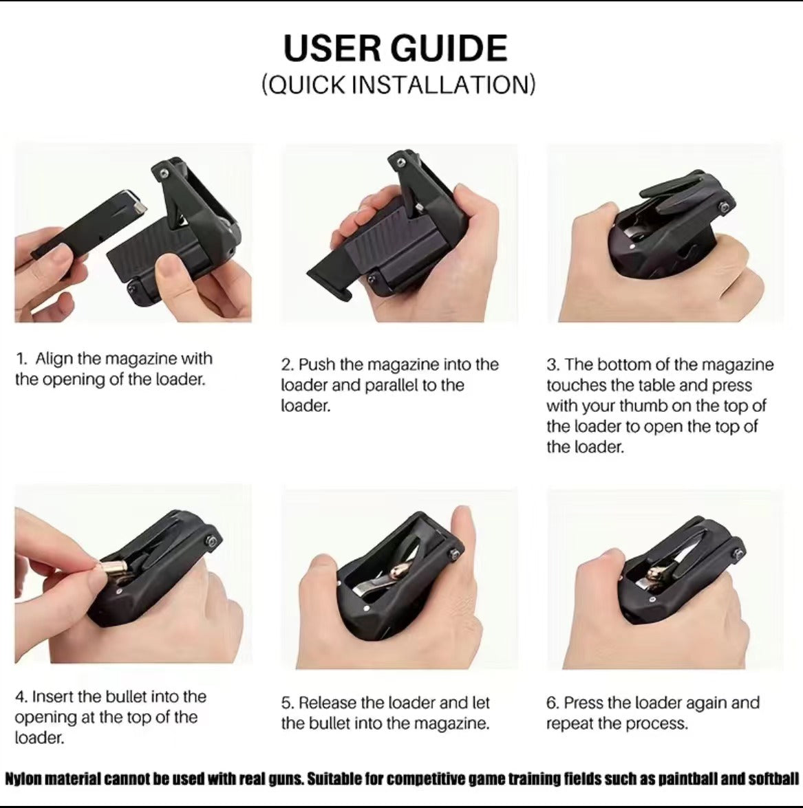 Speed loader for G-series,universal mag loader for 9mm and so on.
