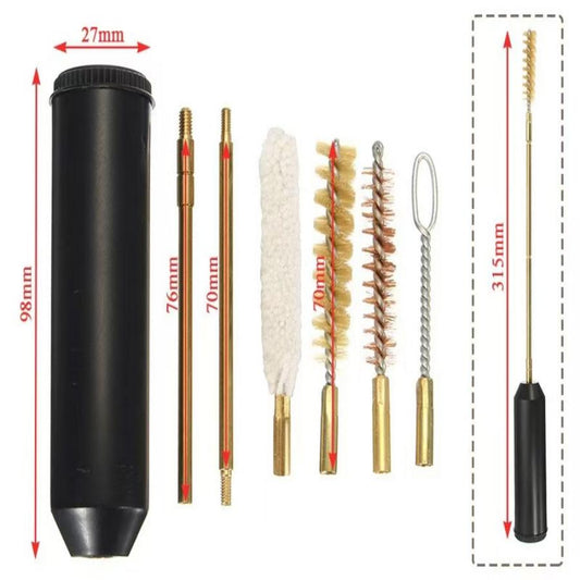 7in1 Multifunctional Portable Heavy-Duty Cleaning Set With Brass Bristles, Suitable for 9mm. 38mm. 357mm - PP material, Suitable for Outdoor and Fishing Accessories