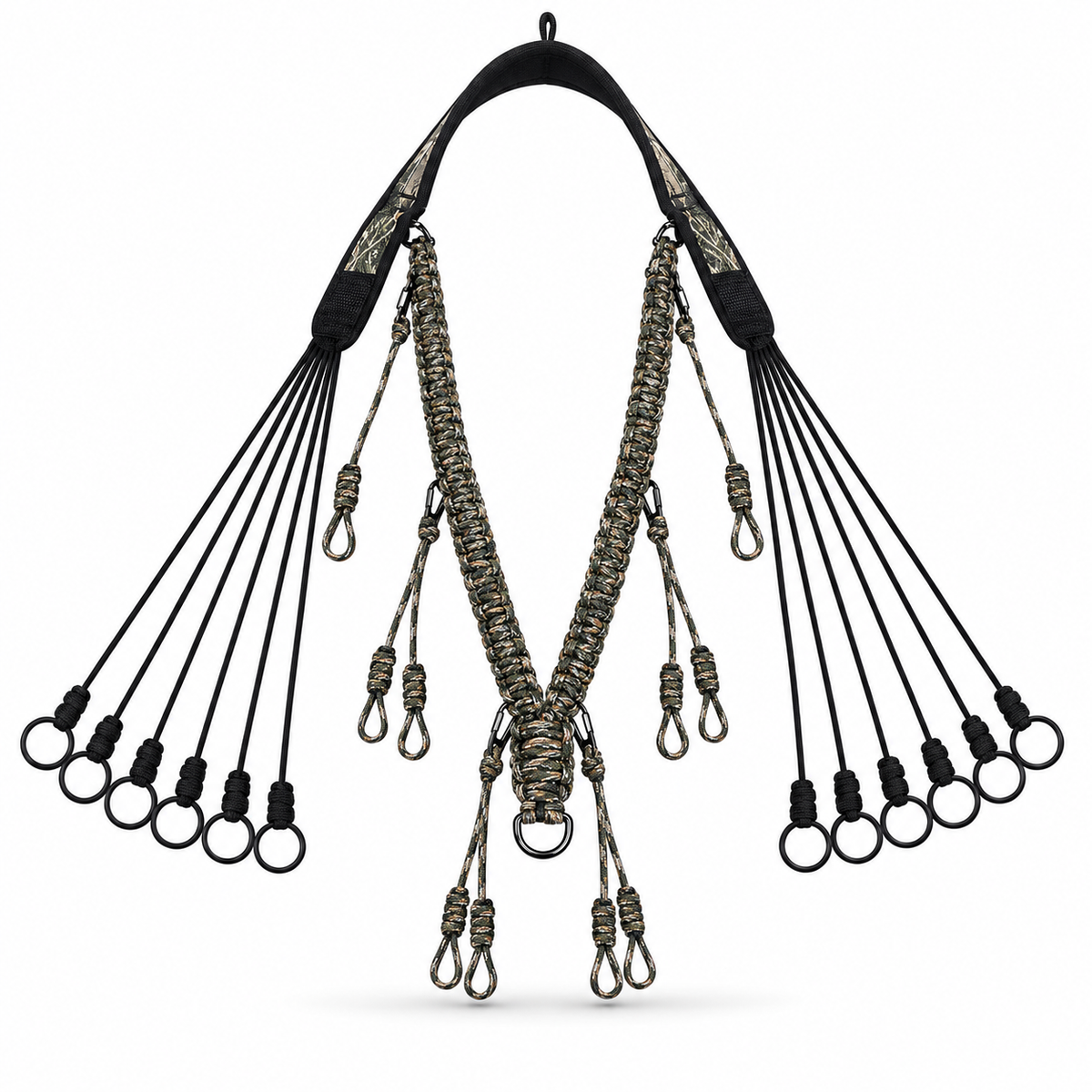 2-in-1 Duck Call Lanyard Game Carrier Braided Nylon Waterfowl Hunting Strap