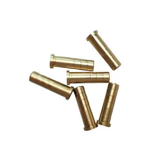 6Pcs Brass Arrow Inserts 37–250 Grain Weighted Arrow Shaft Inserts for Archery Arrows