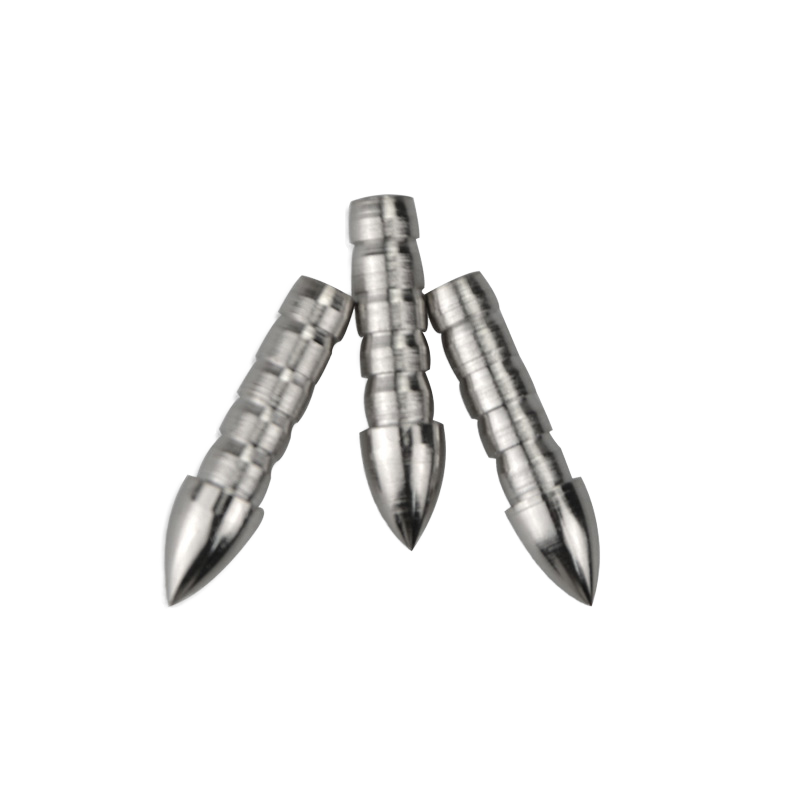 12Pcs 6.2mm Bullet Arrow Points 80/100 Grain Metal Target Arrow Tips for Archery Practice