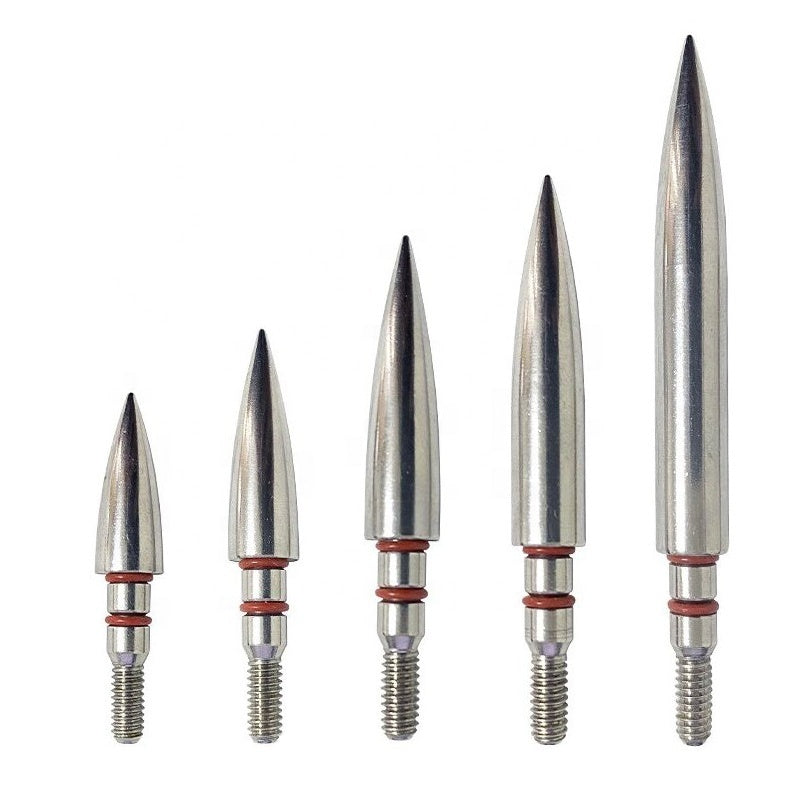 12Pcs Steel Target Arrow Points 100/125/150/200/300 Grain Archery Field Tips for Target Practice