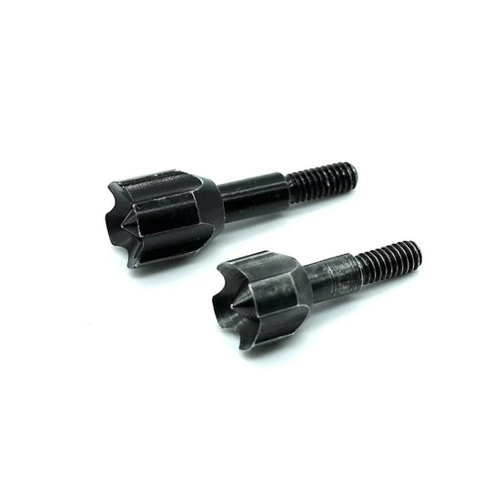 12Pcs 100/125 Grain Steel Arrow Hammer Points Black Blunt Archery Arrow Tips