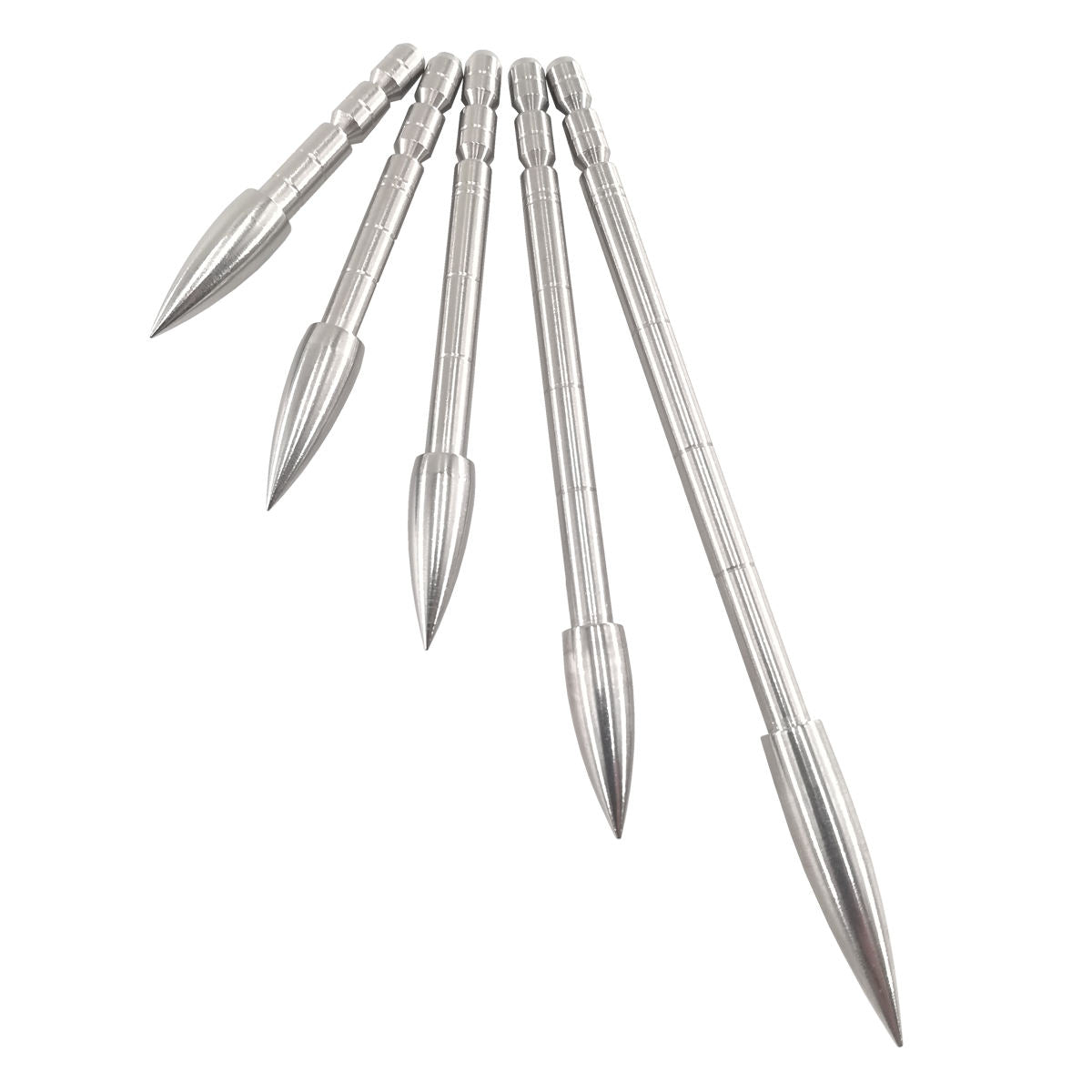 12Pcs 4.2mm Steel Target Arrow Points 80/100/120/150/200 Grain Archery Practice Tips