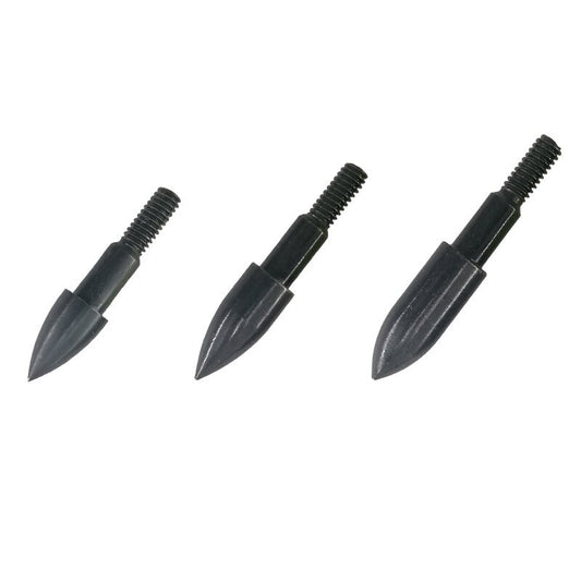 12Pcs Steel Screw-In Field Points 75/100/125 Grain Bullet Arrow Tips for Target Archery