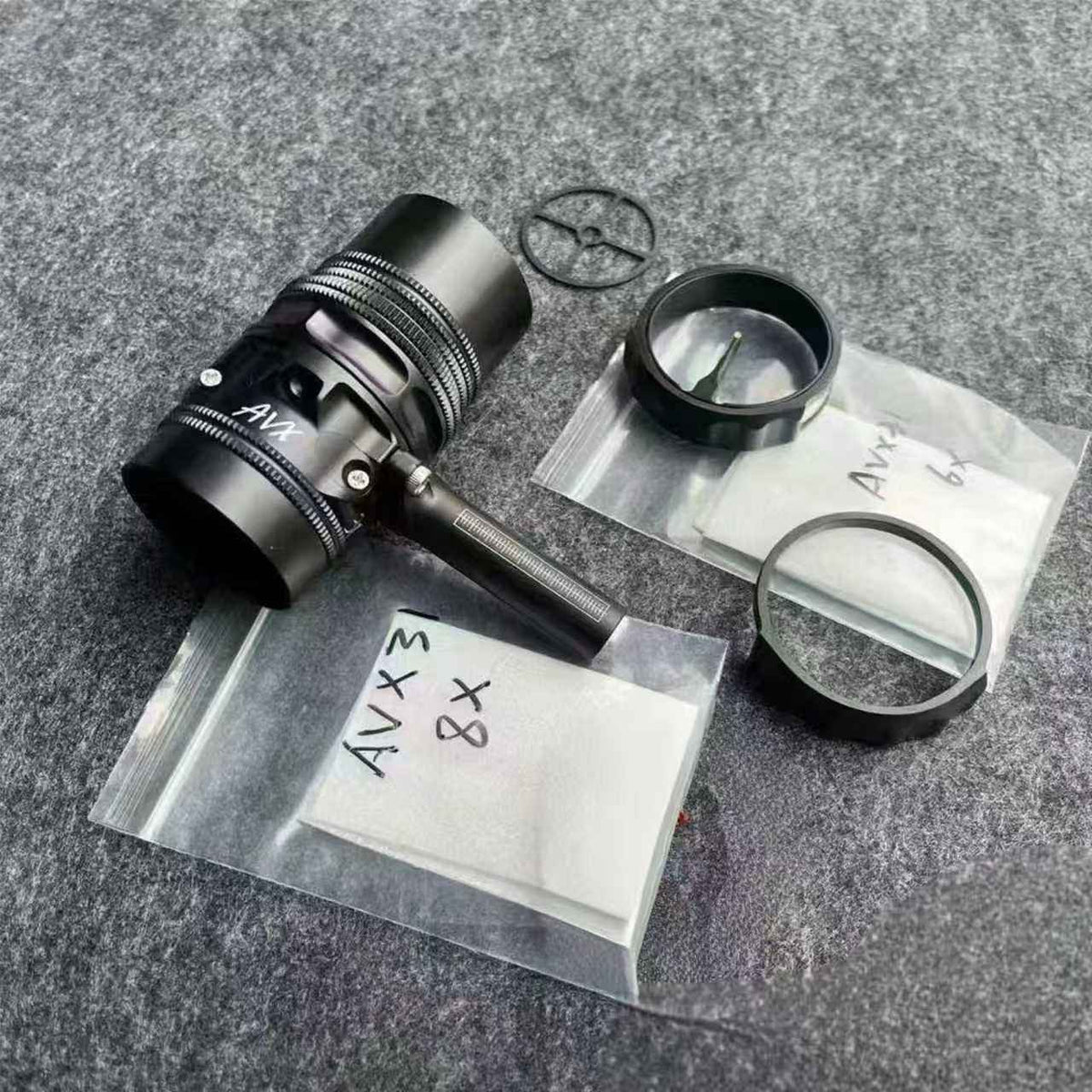 Compound Bow Sight Scope with 6X/8X Lens and Fiber Optic Pin