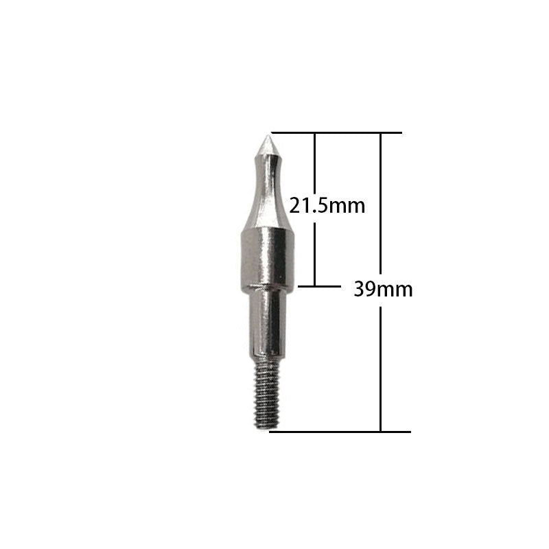 12Pcs 75/100/125 Grain Archery Field Points Metal Target Arrow Tips for 6.2mm ID Arrow Shafts