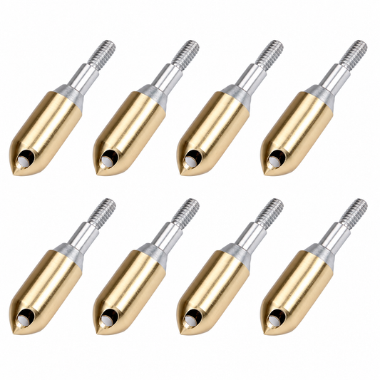 12Pcs Copper Whistling Arrowheads Gold Metal Whistle Arrow Tips for Archery Practice